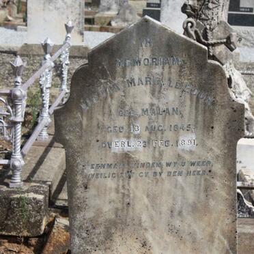 ROUX Aletta Margaretha, le nee MALAN 1845-1891