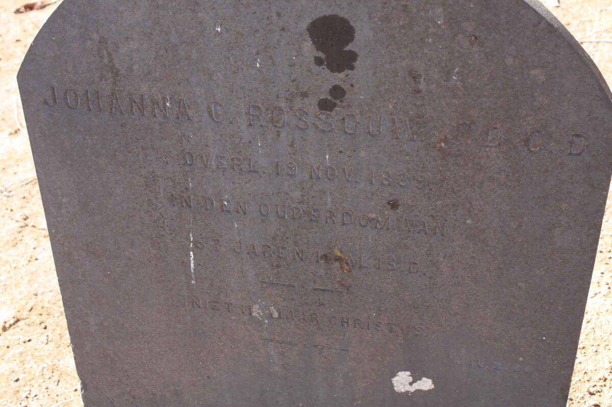 ROSSOUW Johanna C. -1889
