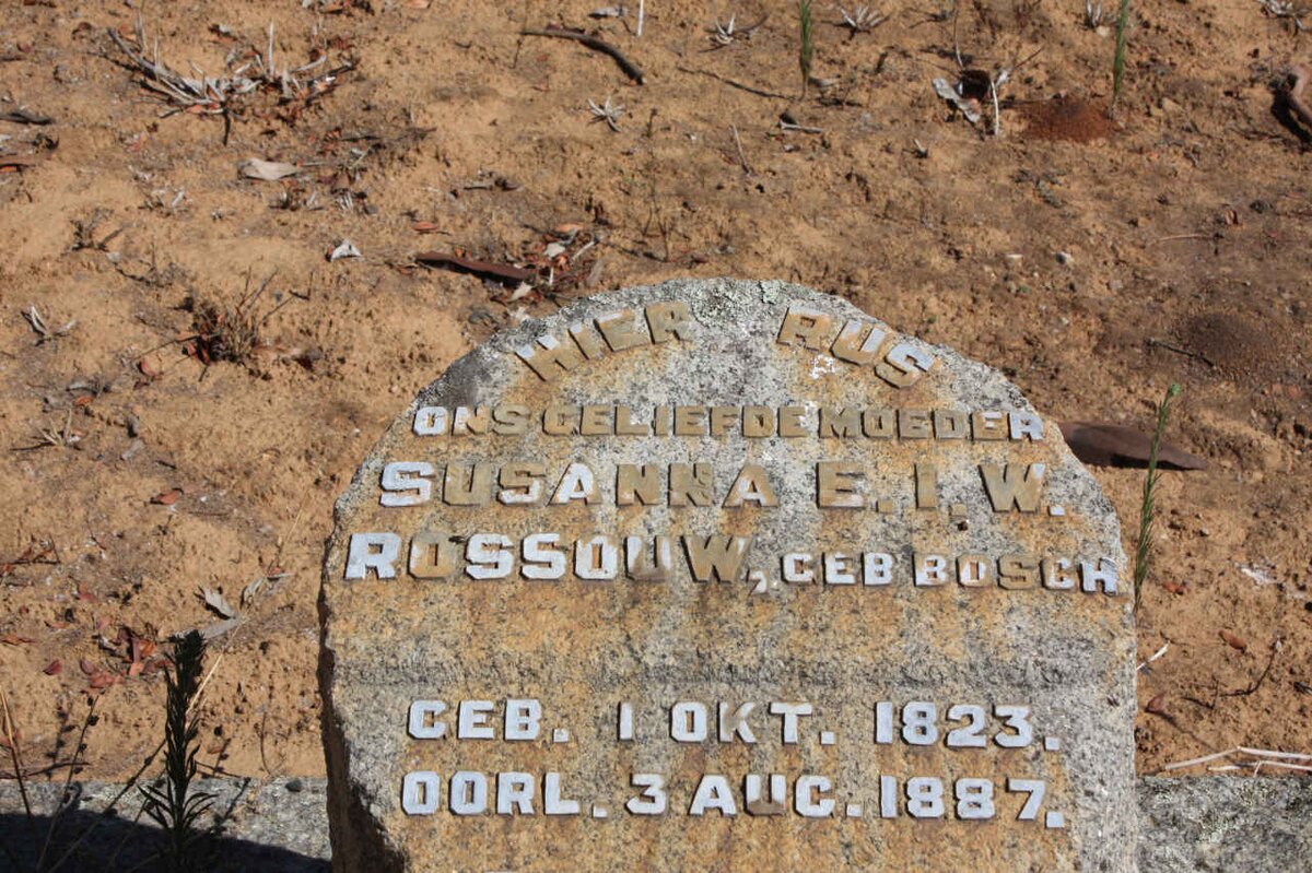 ROSSOUW Susanna E.I.W. nee BOSCH 1823-1887