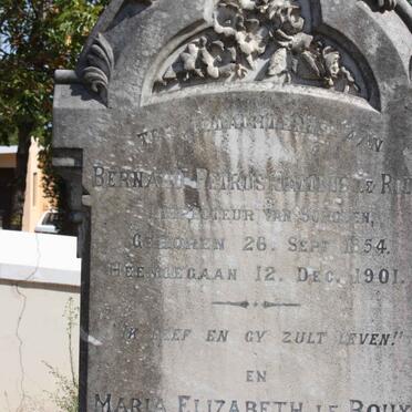 ROUX Bernard Petrus Jacobus, le 1854-1901