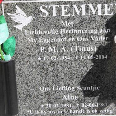 STEMMET P.M.A. 1954-2004 :: STEMMET Albe 1981-1981