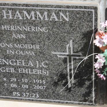 HAMMAN Engela J.C. nee EHLERS 1915-2007