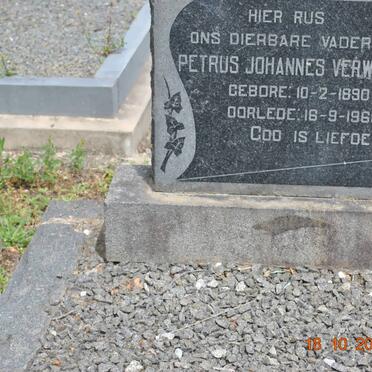 VERWEY Petrus Johannes 1890-1969