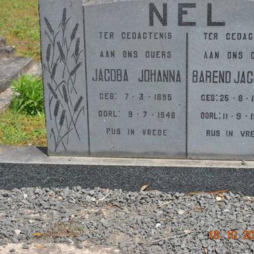 NEL Barend Jacobus 1894-1983 &amp; Jacoba Johanna 1895-1948