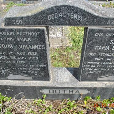 BOTHA Petrus Johannes 1889-1959 &amp; Sarah Maria Elizabeth STANDER 1894-1971