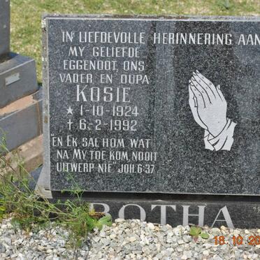 BOTHA Kosie 1924-1992