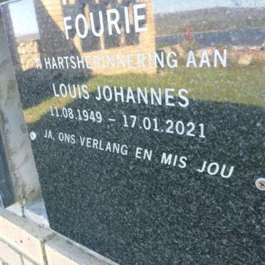 FOURIE Louis Johannes 1949-2021