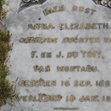 TOIT Anna Elizabeth, du 1891-1895