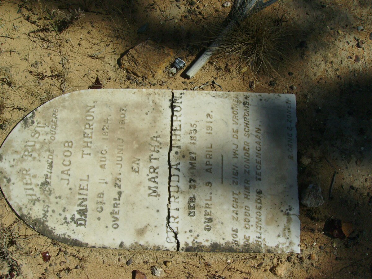 THERON Jacob Daniel 1824-1907 &amp; Martha Gertruda 1835-1912