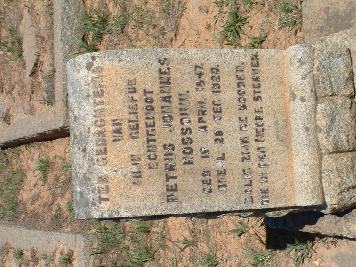 ROSSOUW Petrus Johannes 1847-1920
