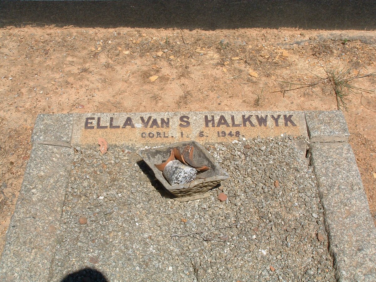 SCHALKWYK Ella, van -1948