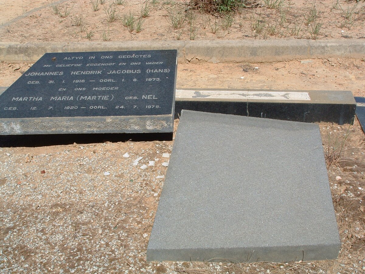 ? :: ? Johannes Hendrik Jacobus 1916-1973 &amp; Martha Maria NEL 1920-1975