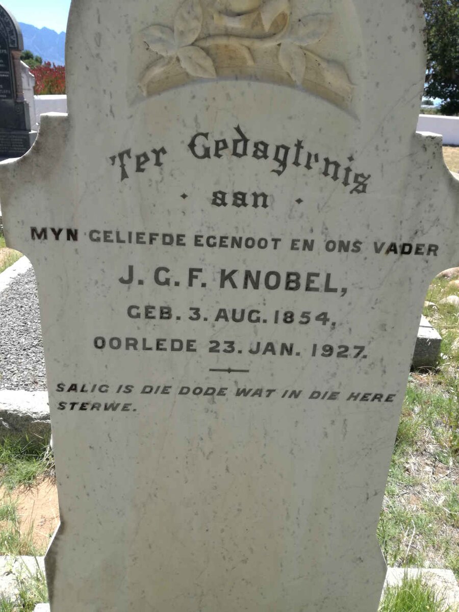 KNOBEL J.G.F. 1854-1927