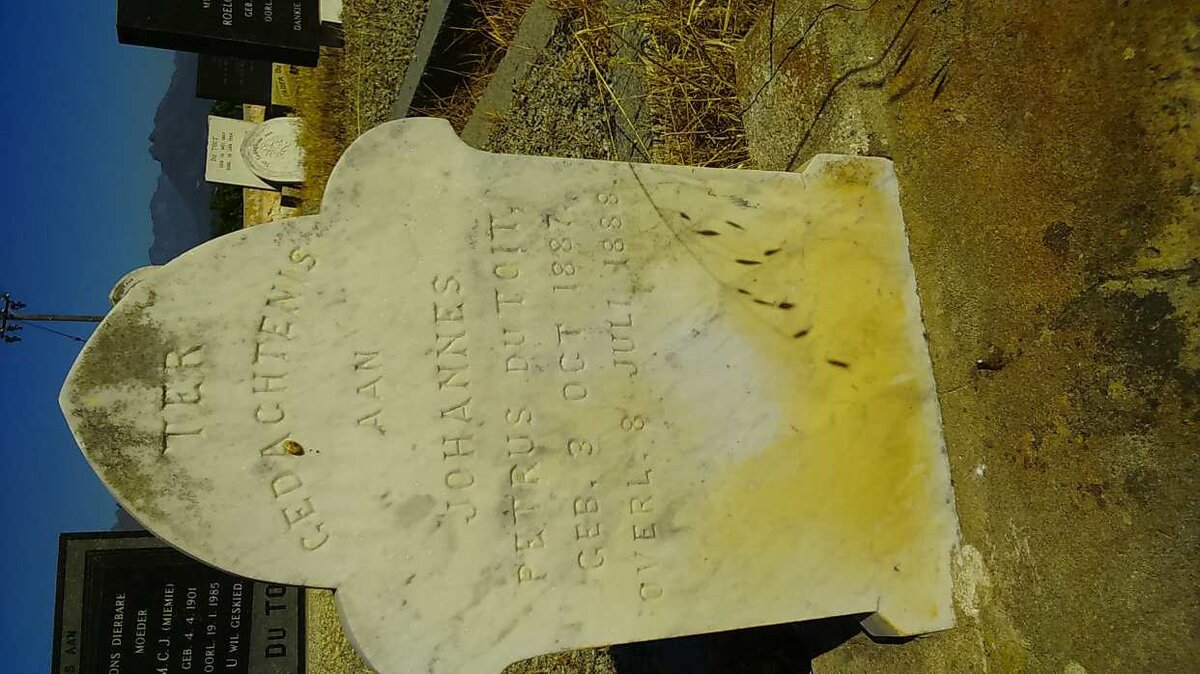 TOIT Johannes Petrus, du 1887-1888