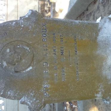 ROUX Pieter D., le 1904-1917