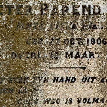 BOTHA Pieter Barend 1906-1919