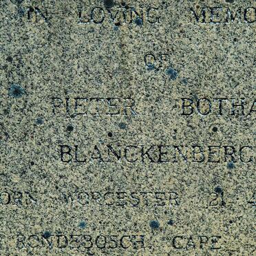 BLANCKENBERG Pieter Botha 1904-1964