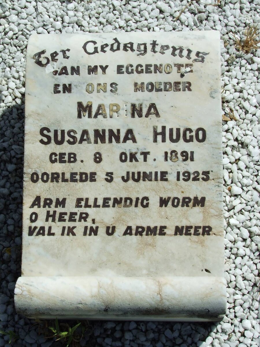 HUGO Marina Susanna 1891-1925