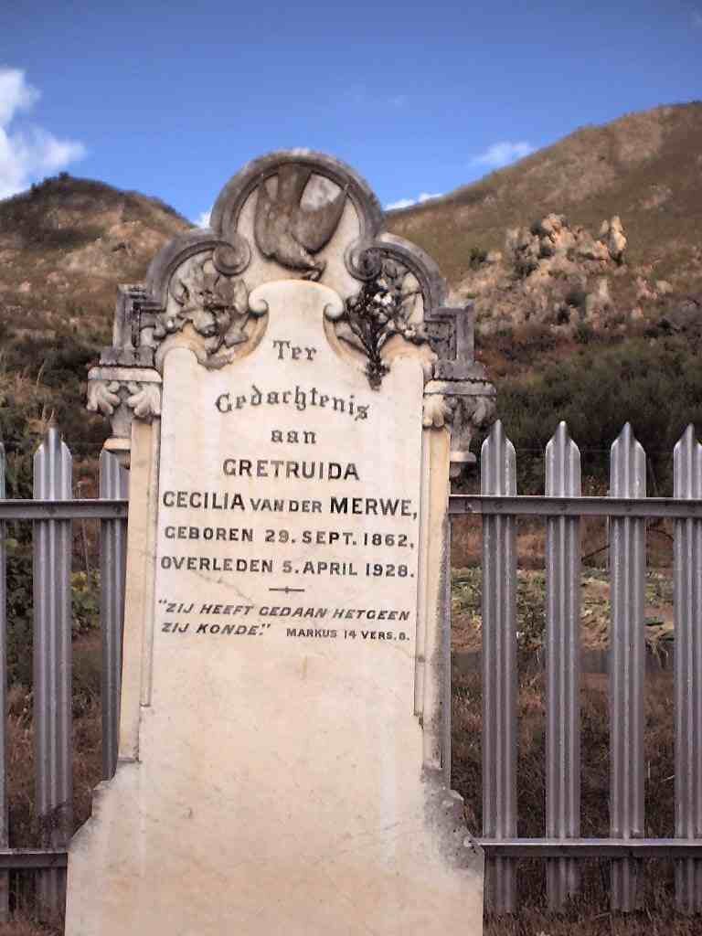 MERWE Gretruida Cecilia, van der 1862-1928