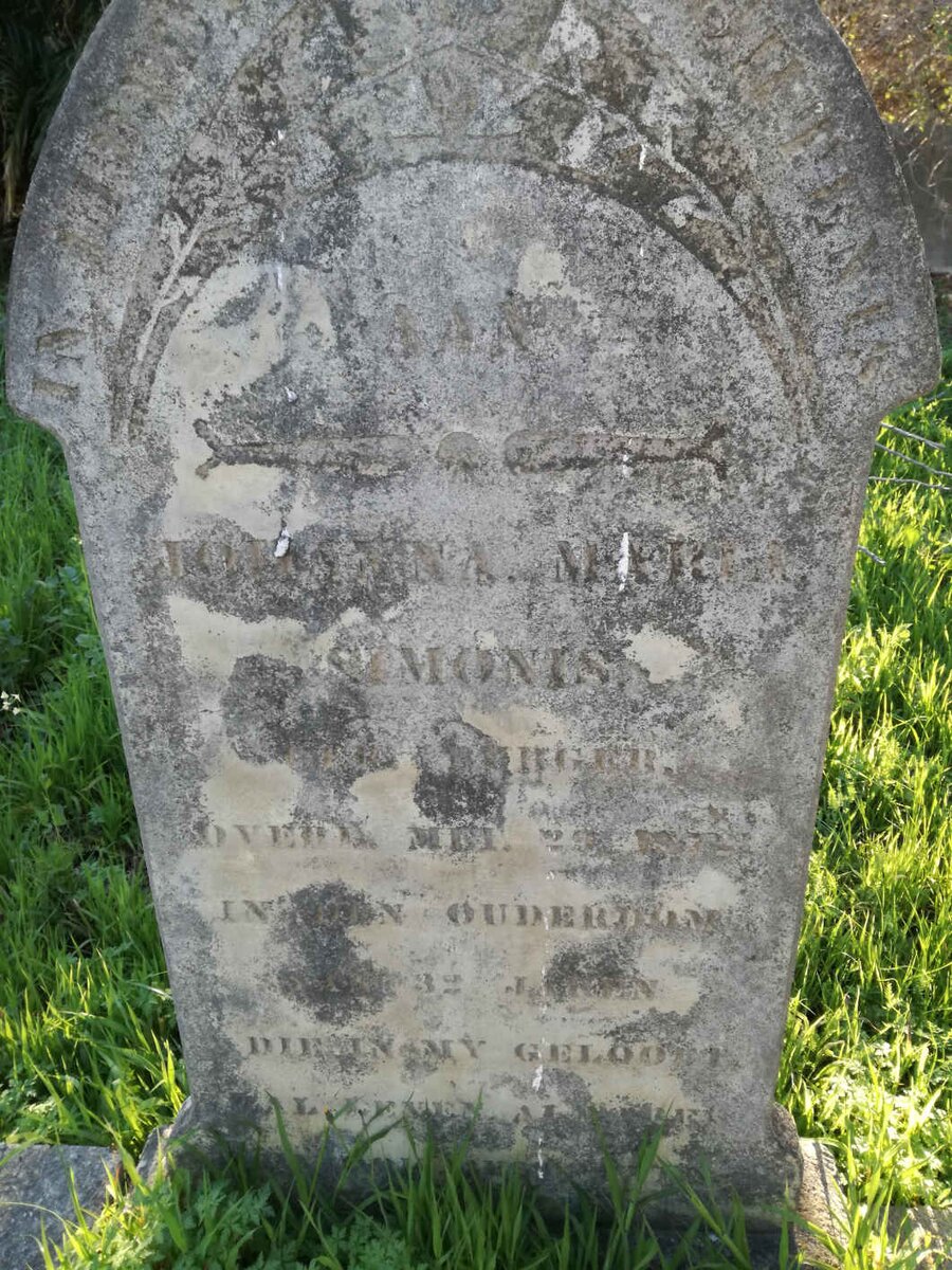 SIMONIS Johanna Maria nee BURGER -1872