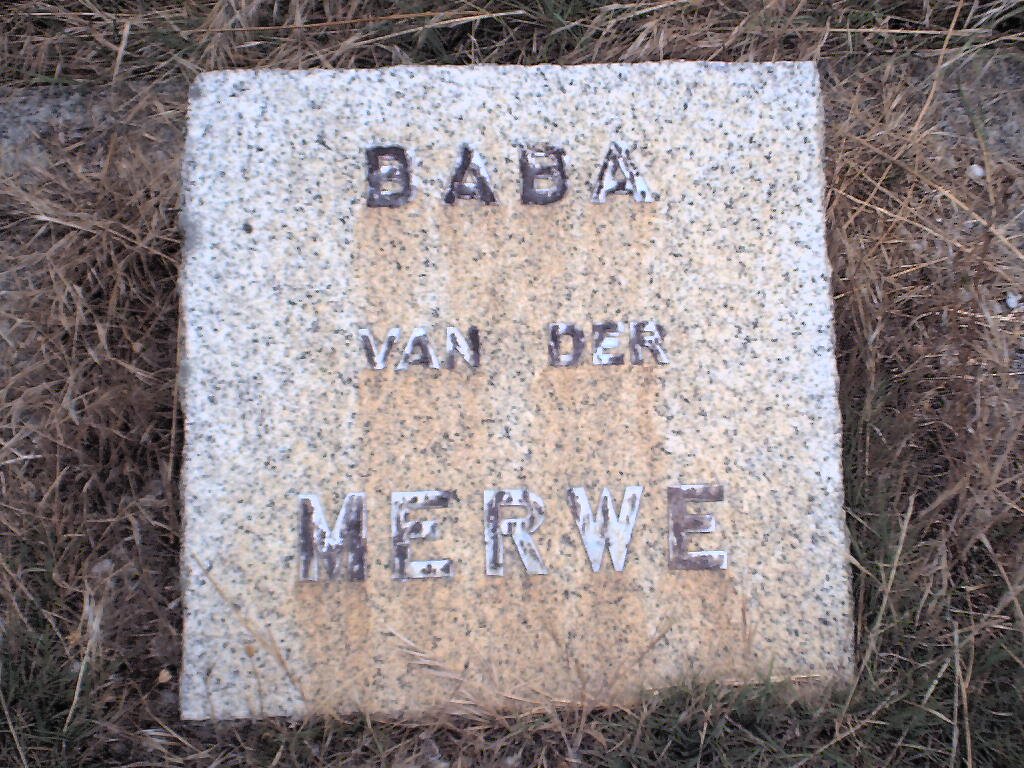 MERWE Baba, van der