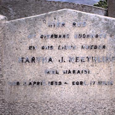 NEETHLING Maryna J. nee MARAIS 1889-1931
