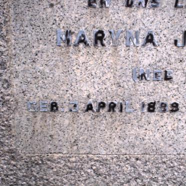 NEETHLING Maryna J. nee MARAIS 1889-1931_02