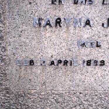 NEETHLING Maryna J. nee MARAIS 1889-1931_02