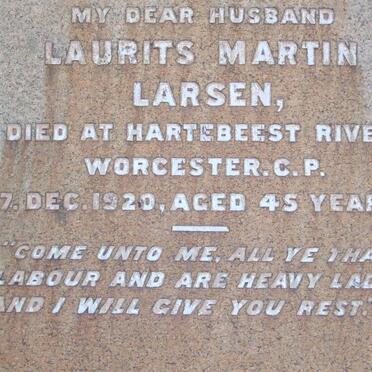 LARSEN Laurits Martin -1920