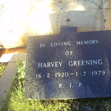 GREENING Harvey 1920-1979