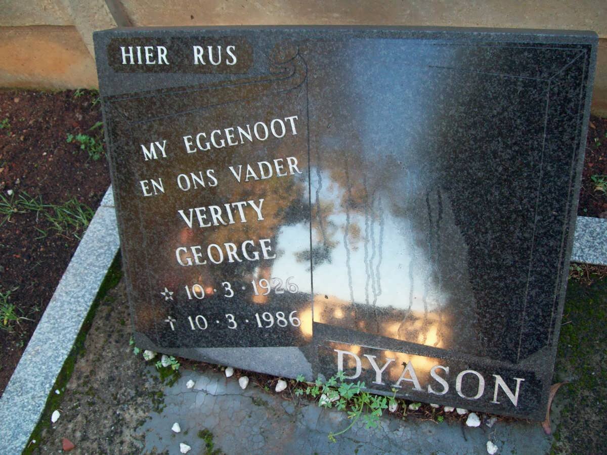 DYASON Verity George 1926-1986