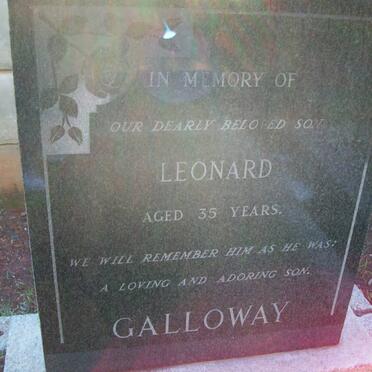 GALLOWAY Leonard