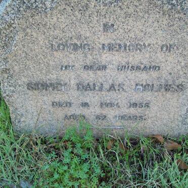 HOLMES Sidney Dallas -1956