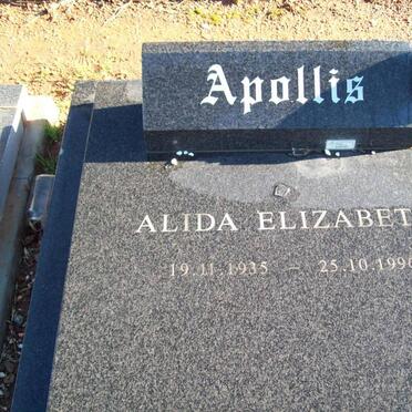 APOLLIS Alida Elizabeth 1935-1996