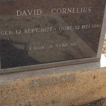 BRAND David Cornelius 1877-1961