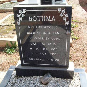 BOTHMA Jan Jacobus 1926-1993