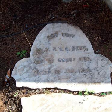 BENT M.G.P., v.d. 1830-1900