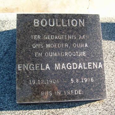 BOULLION Engela Magdalena 1906-1996