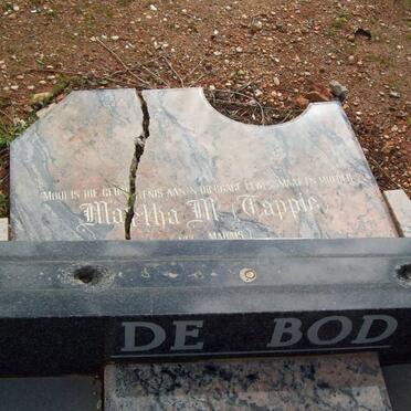 BOD Martha M., de nee MARAIS 1928-1987