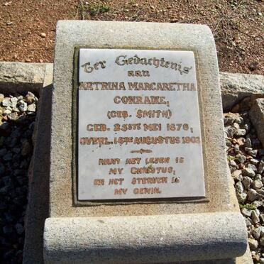CONRADIE Katrina Margaretha nee SMITH 1878-1902