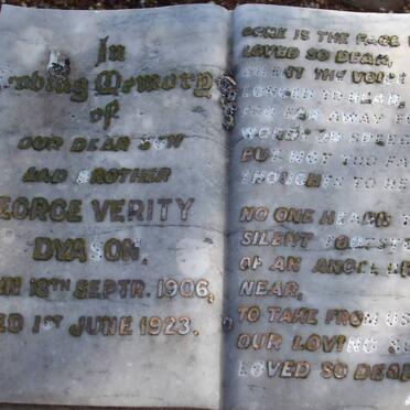 DYASON George Verity 1906-1923