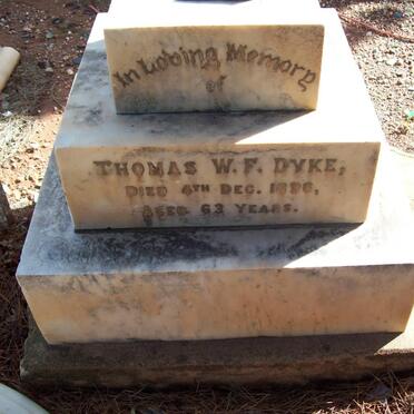 DYKE Thomas W.F. -1896