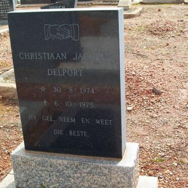 DELPORT Christiaan Jacobus 1974-1975