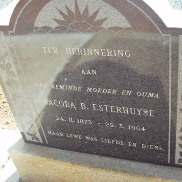 ESTERHUYSE Jacoba B. 1873-1964