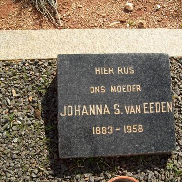 EEDEN Johanna S., van 1883-1958