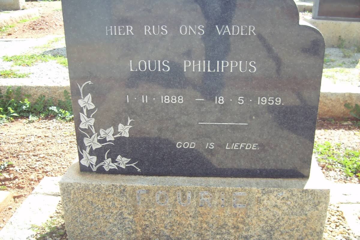 FOURIE Louis Philippus 1888-1959