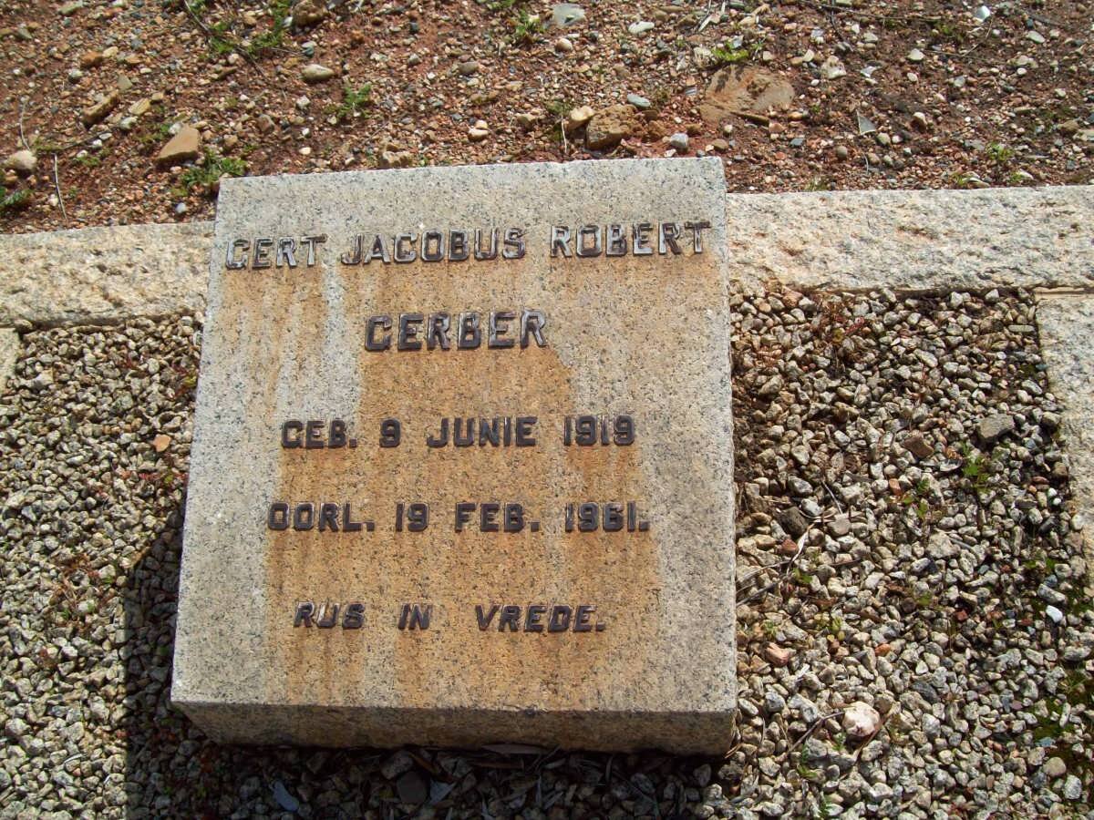 GERBER Gert Jacobus Robert 1919-1961
