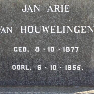 HOUWELINGEN Jan Arie, van 1877-1955