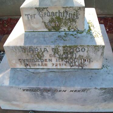 HUGO Maria M. nee DE WET -1911