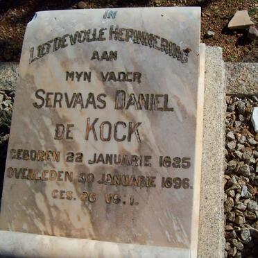 KOCK Servaas Daniel, de 1825-1896